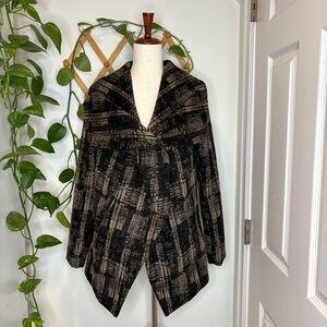 ANTHROPOLOGIE FUNKTIONAL Modernist Shall Collar Coat Jacket